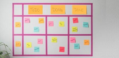 Kids Kanban board for student success during at home learning.